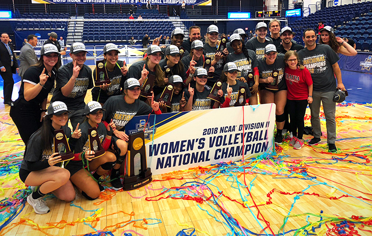 2018 women’s volleyball national champions