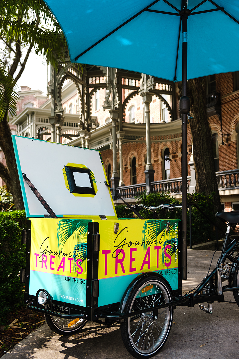 the bicycle used for the Treats Trike business