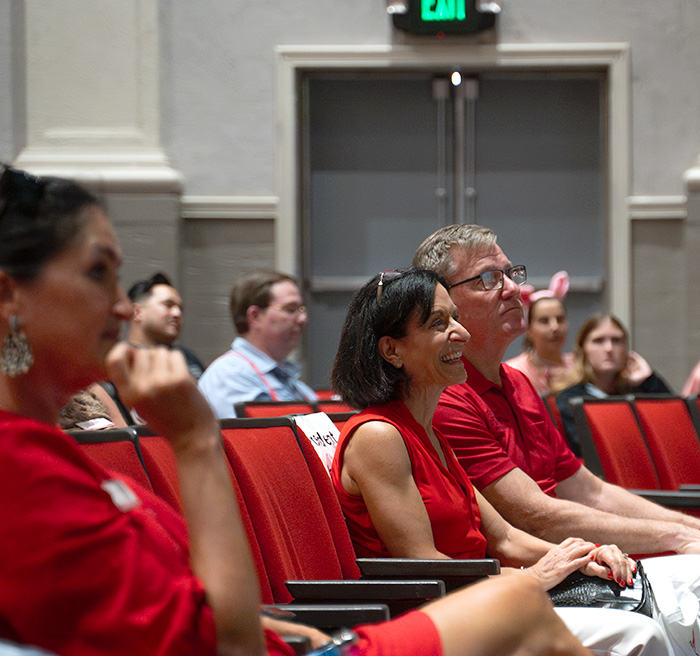 President Dahlberg and her husband, Brian, attend fall workshop