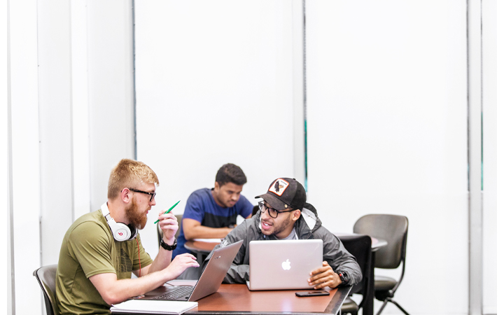 Students working together Students working together