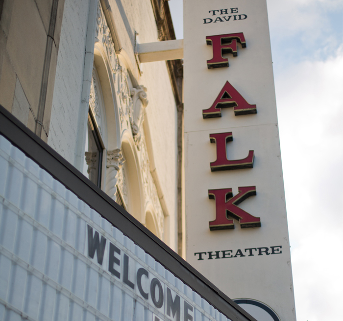 Falk Theatre Sign Falk Theatre Sign