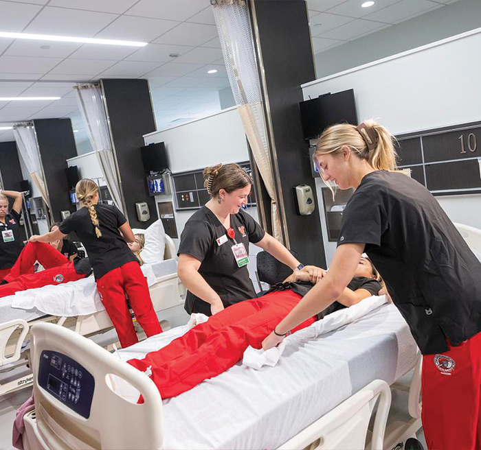 nurse practicing