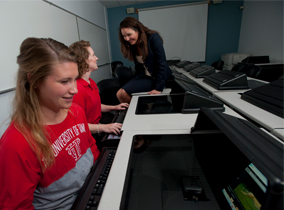 Students in computer lab Students in computer lab