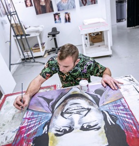 Student painting SURE