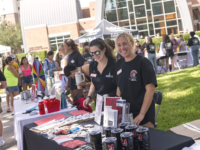 The Student Care and Advocacy Team Welcome Students Tabling Event