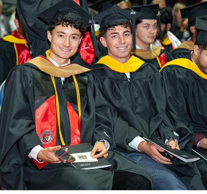 Students at Commencement 