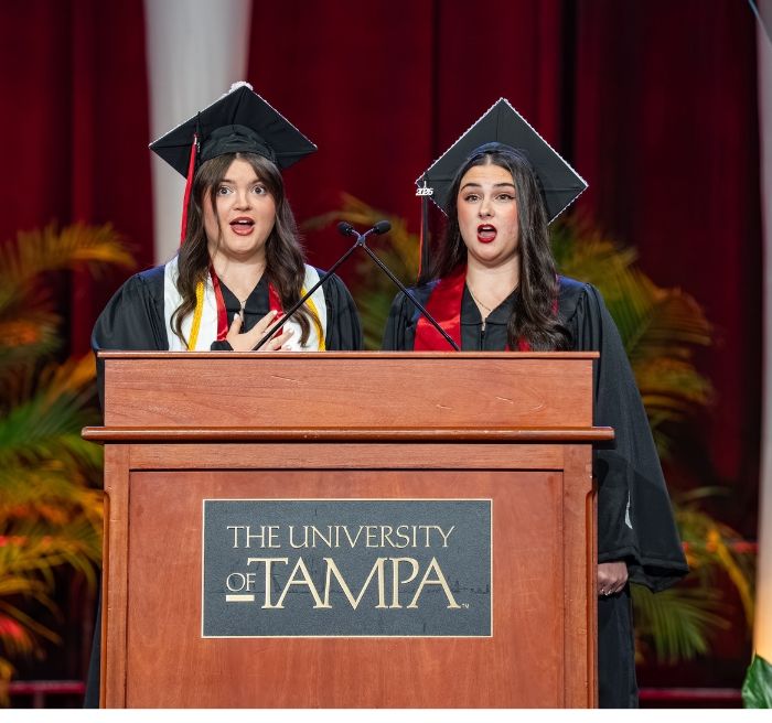 Students at Commencement 