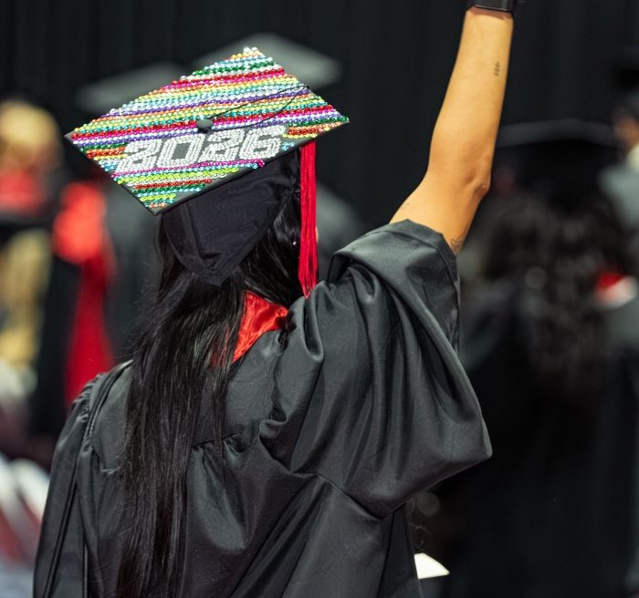 Students at Commencement 