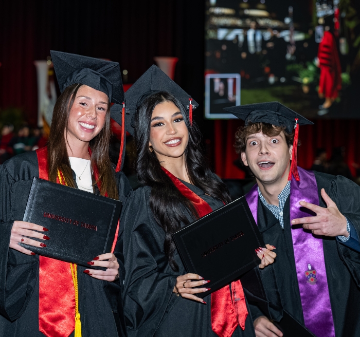 Students at Commencement 