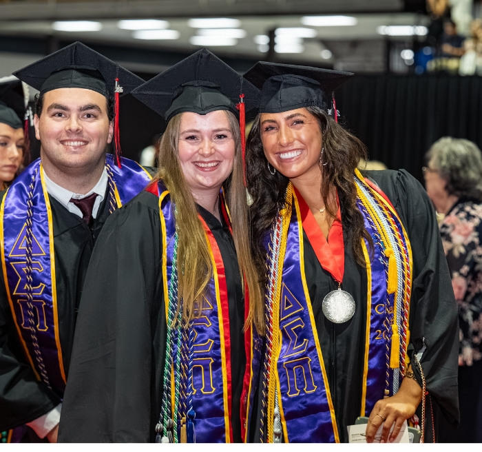Students at Commencement 