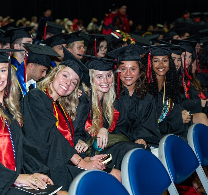 Students at Commencement 