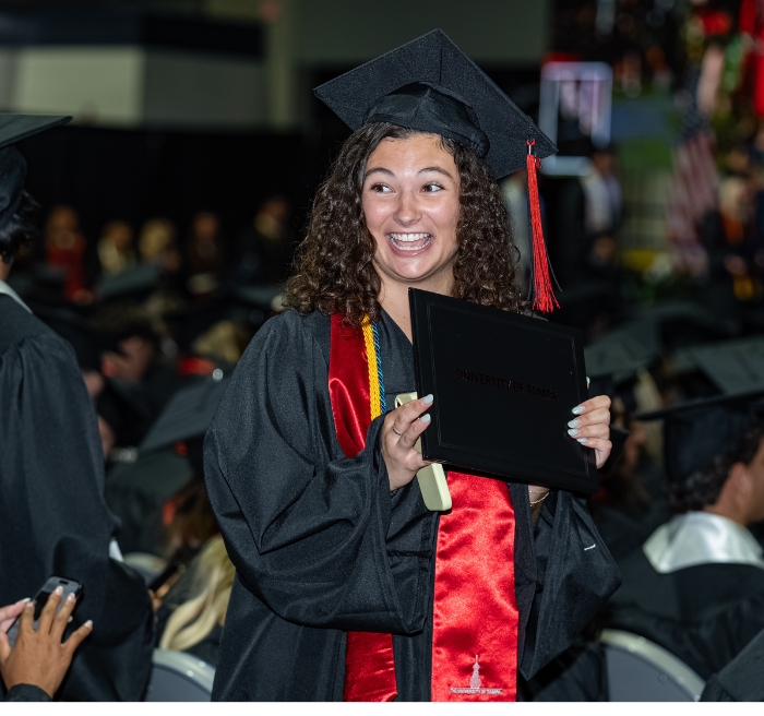 Students at Commencement 