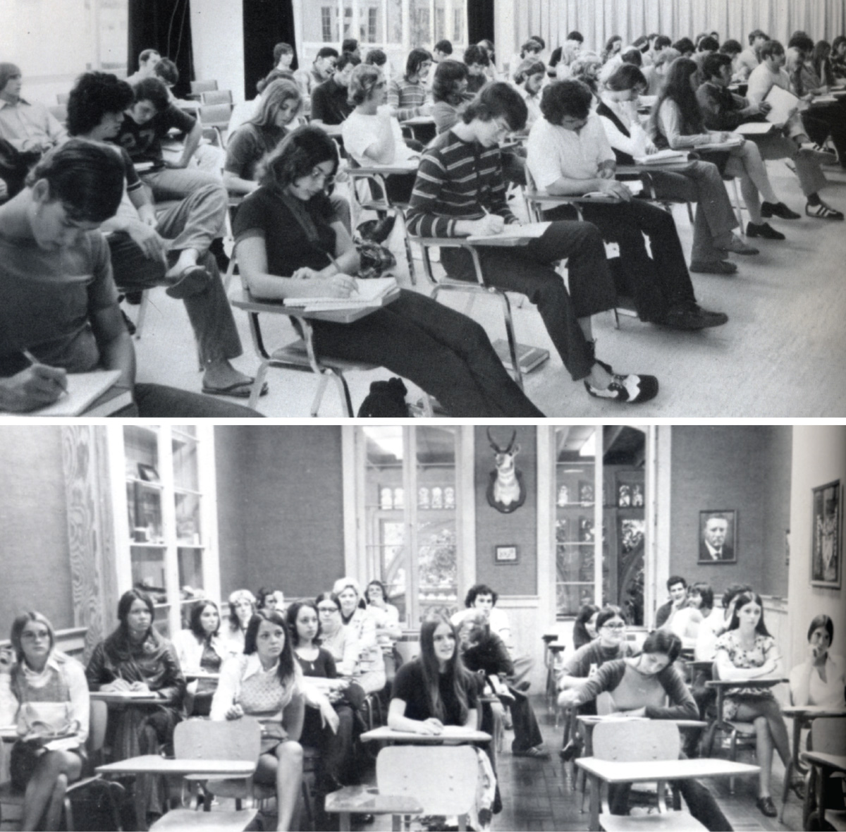 Images of past UTampa presidents at their inaugurations