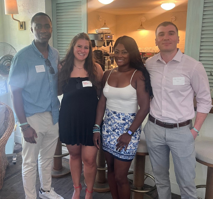 Dr. Dahlberg met with students around campus to hand out cookies after the inauguration ceremony.