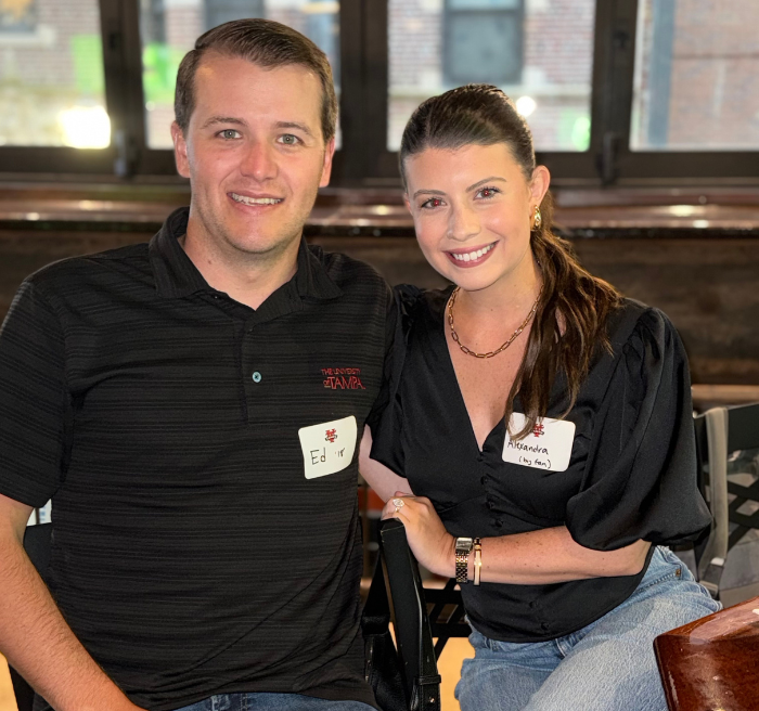 Dr. Dahlberg met with students around campus to hand out cookies after the inauguration ceremony.