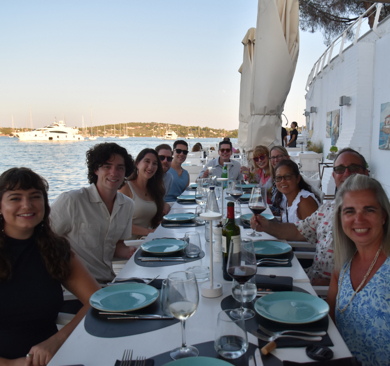 Dr. Dahlberg on stage at the Academic Symposium with two other university presidents: 