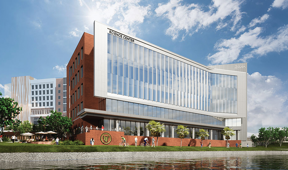 A digital mockup of The Science Center that will be built next to the Grand Center.