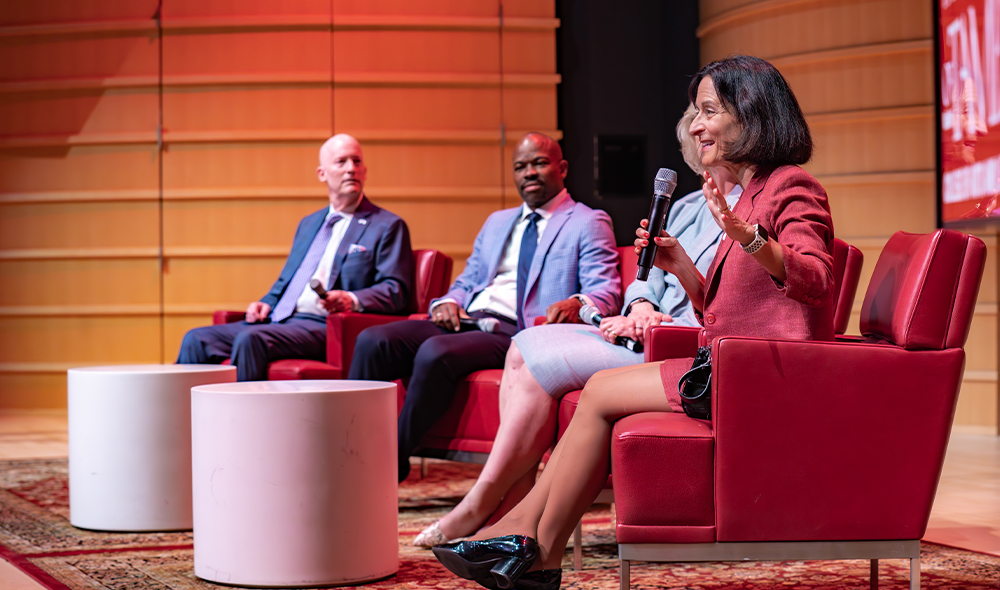 Dr. Dahlberg presenting at the Academic Symposium.