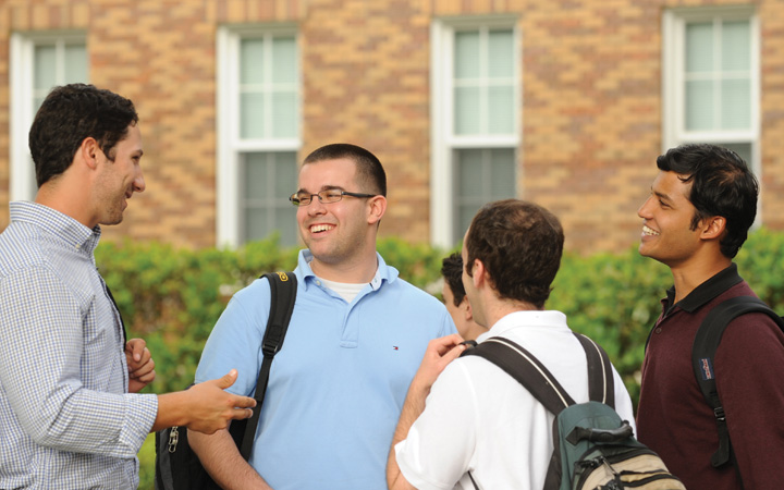 Students conversing Students conversing