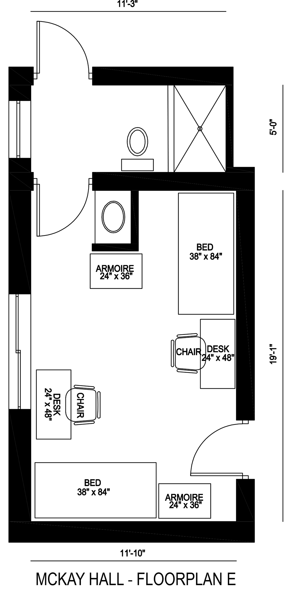 McKay Hall - Floorplan E