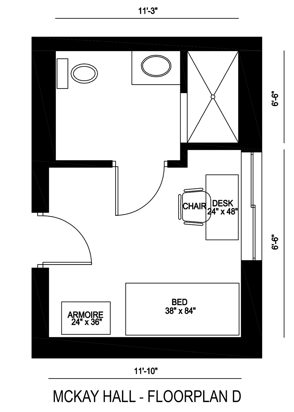 McKay Hall - Floorplan D
