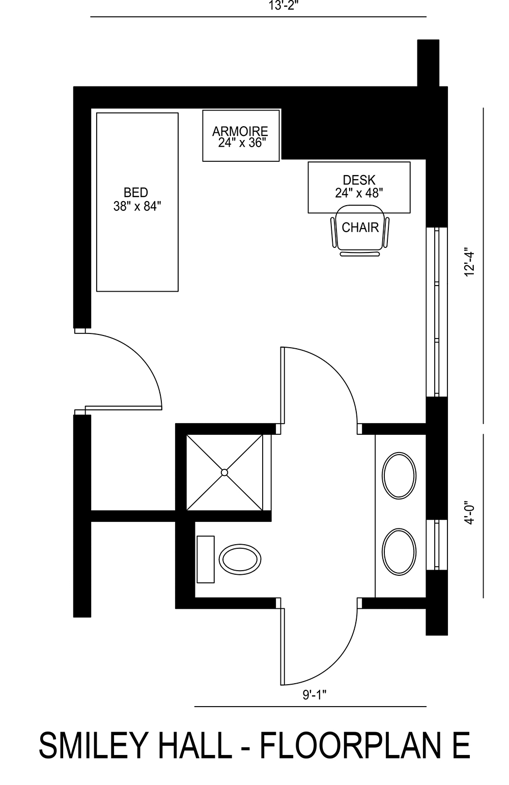 Smiley Hall - Floorplan E