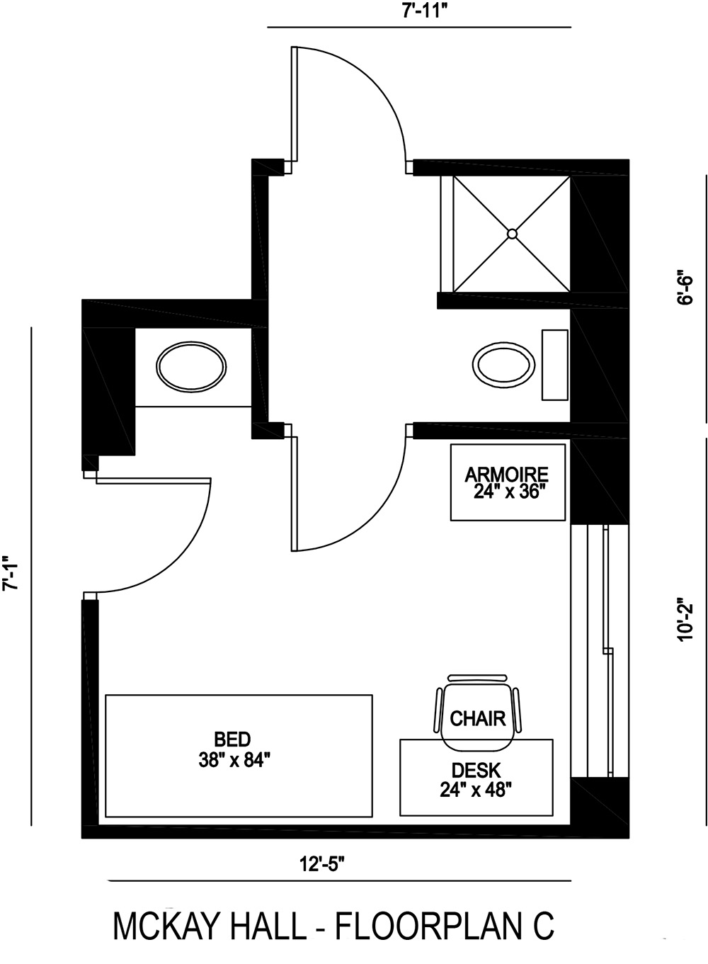 McKay Hall - Floorplan C