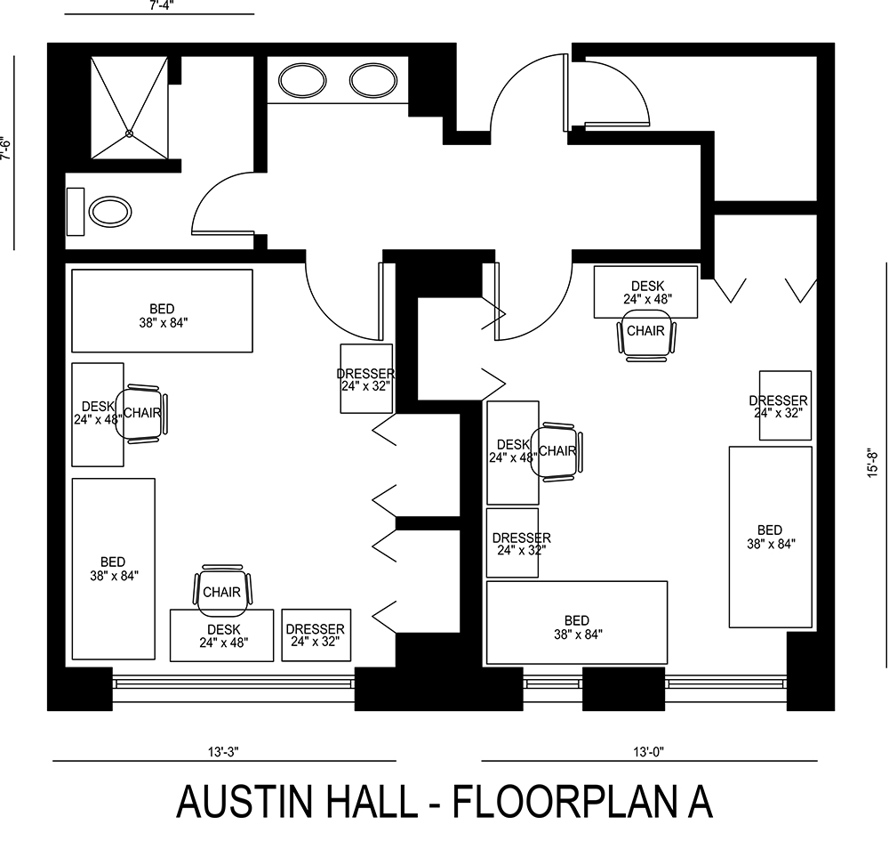 Austin Hall Floorplan A