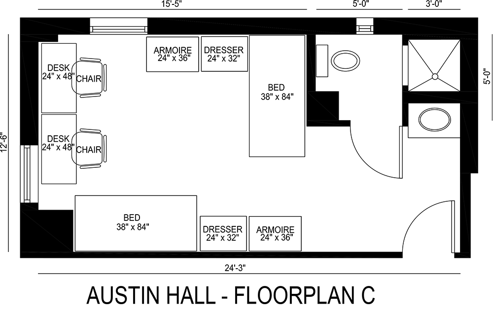 Austin Hall Floorplan C