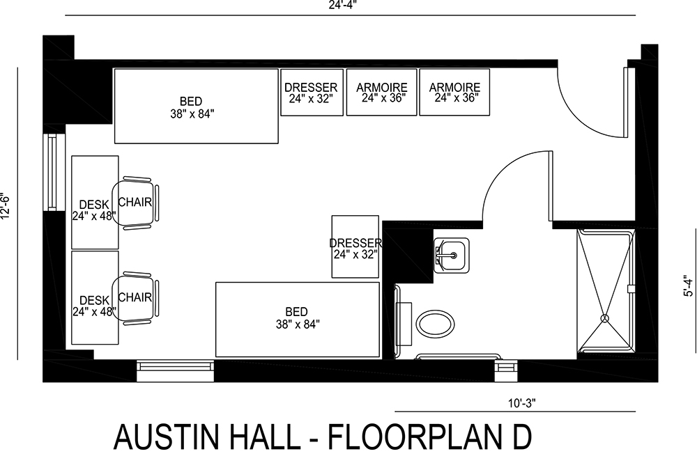 Austin Hall Floorplan D