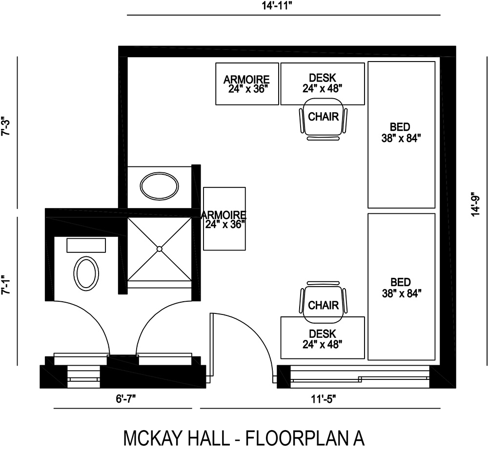 McKay Hall - Floorplan A