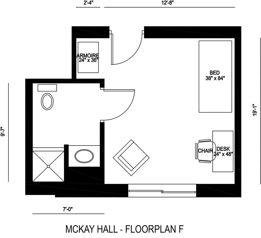 McKay Hall - Floorplan F
