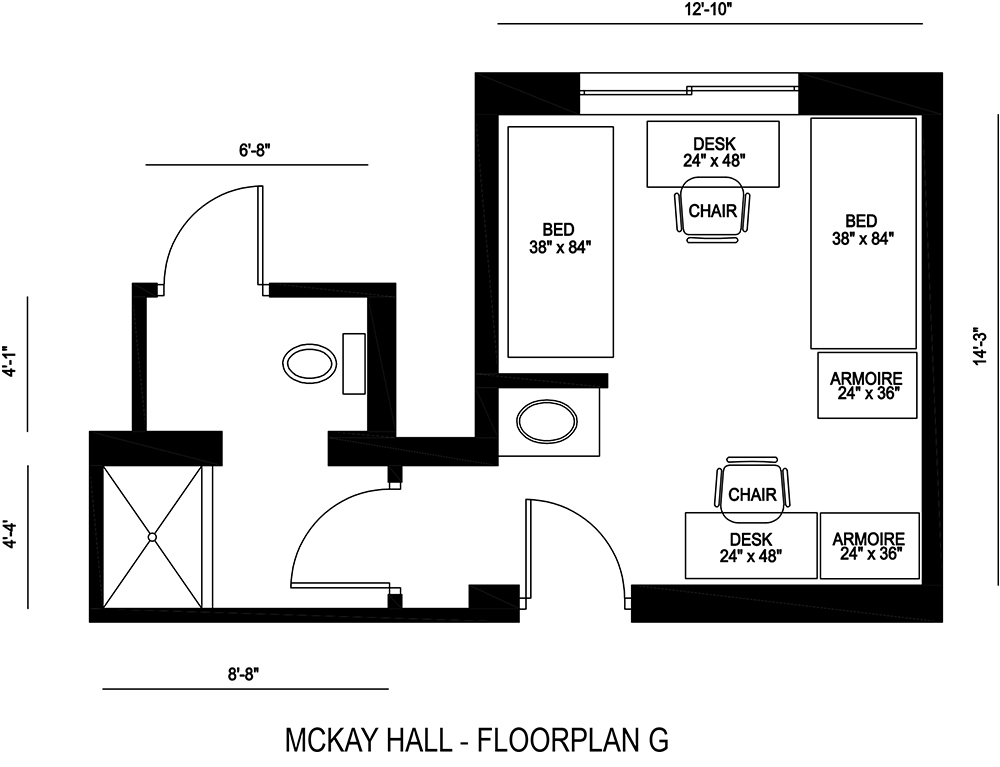 McKay Hall - Floorplan G