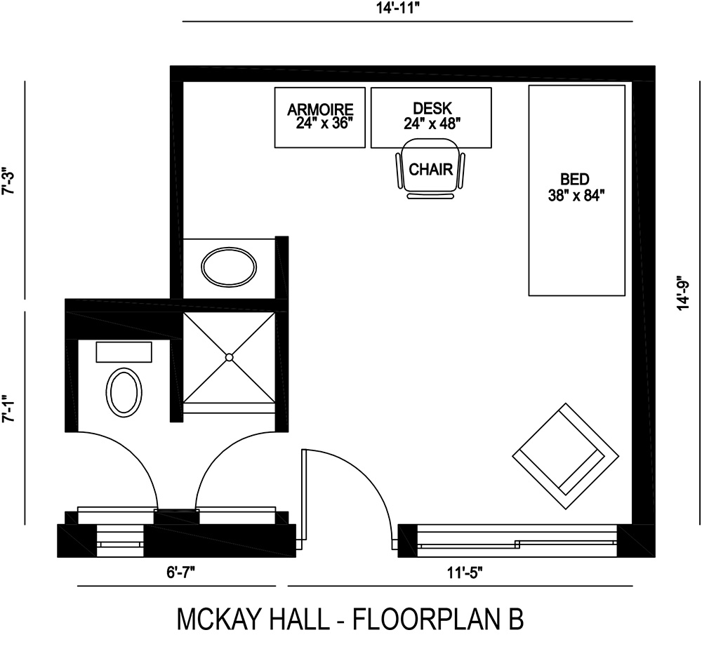 McKay Hall - Floorplan B