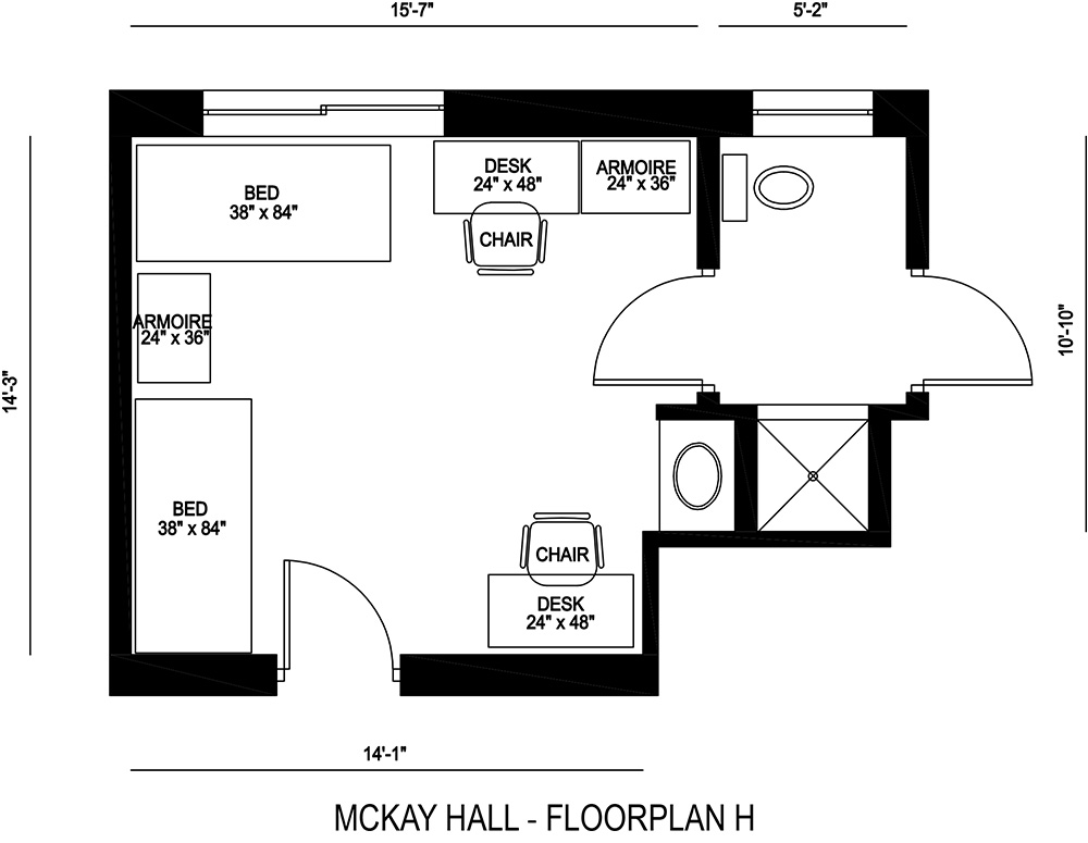 McKay Hall - Floorplan H