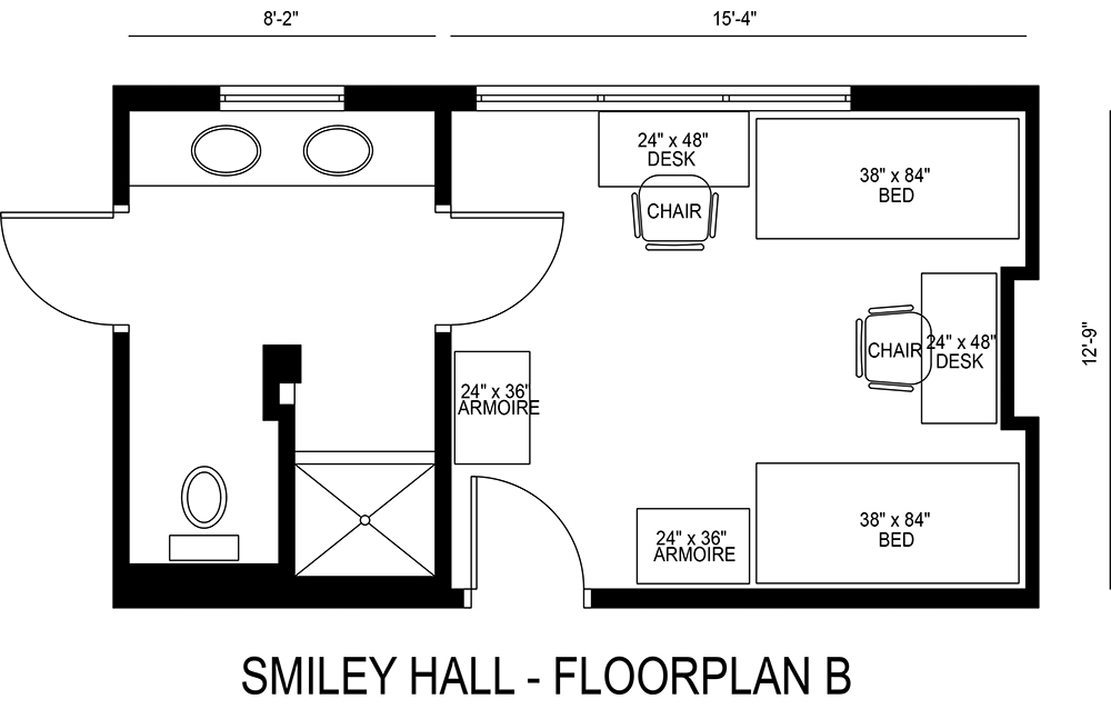 Smiley Hall - Floorplan B