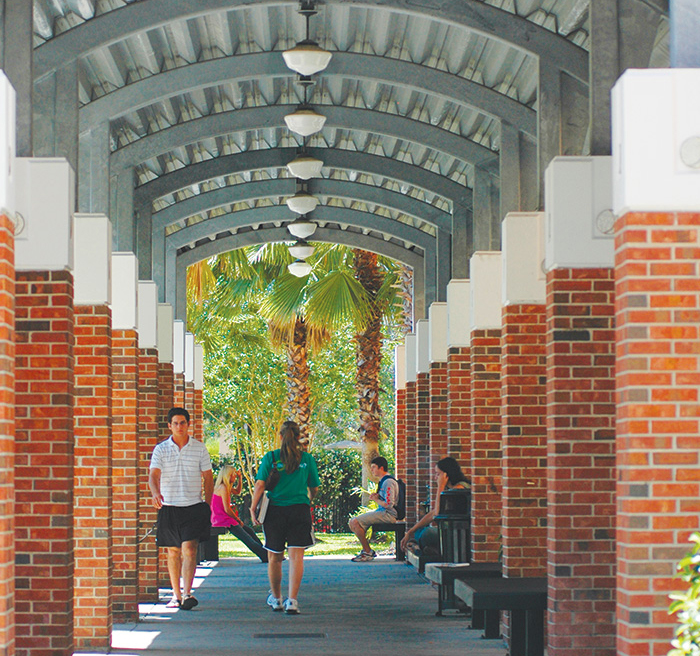 Austin Hall walkway Austin Hall walkway