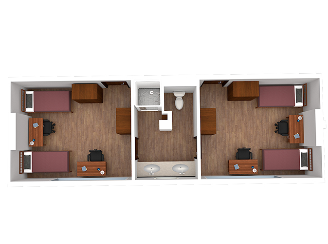 Floor plan of Smiley Hall Floor plan of Smiley Hall