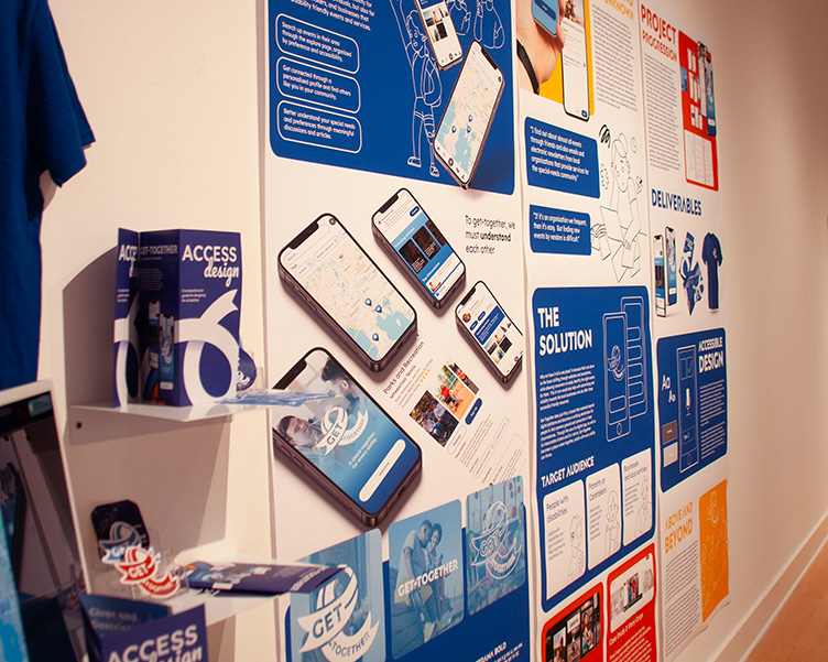 A presentation of materials from a student's senior portfolio.