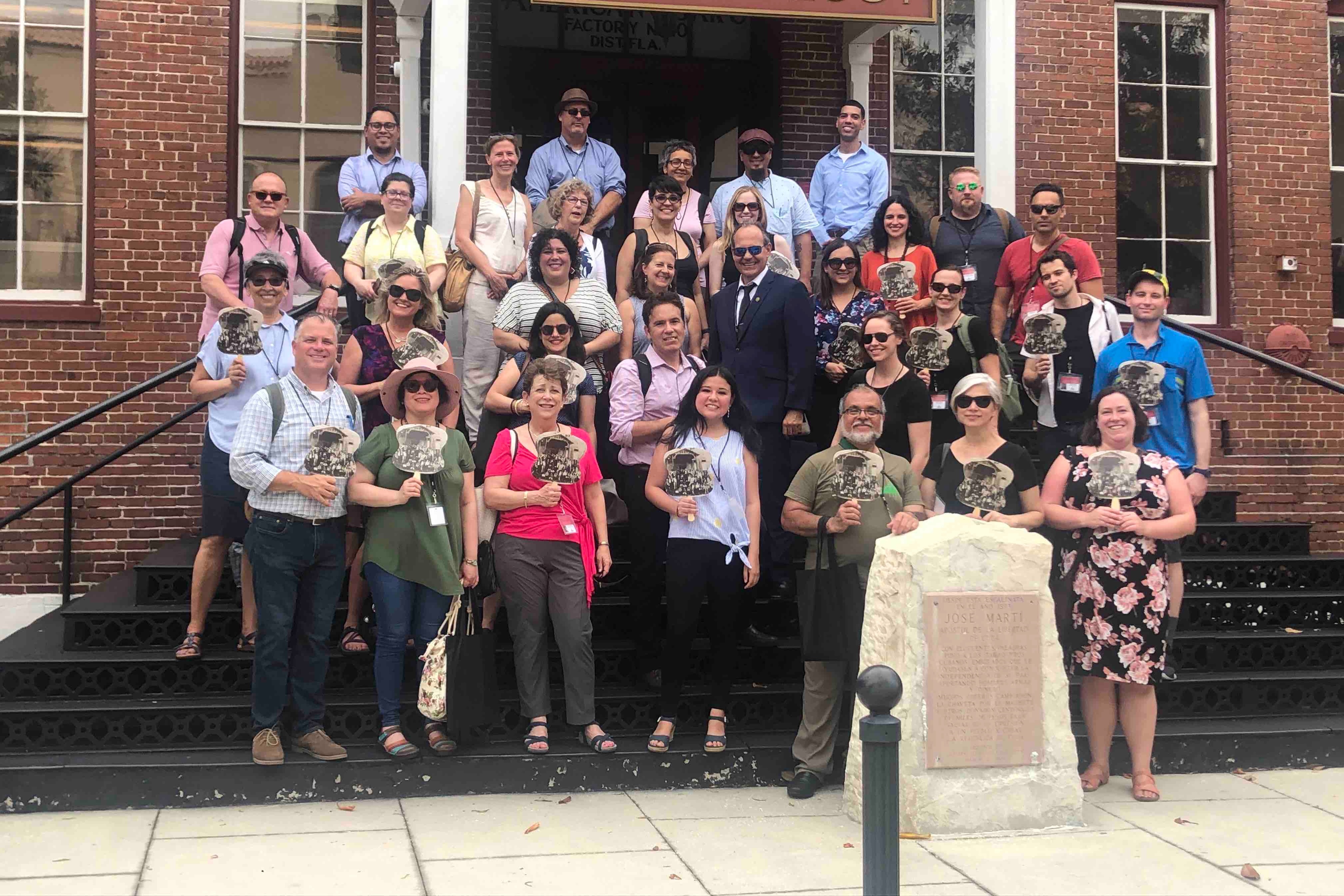 NEH Summer Institute participants at former cigar factory in Ybor City.