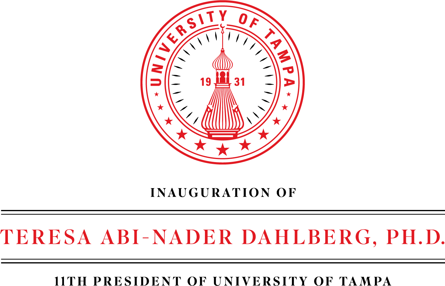 Logo for President Dahlberg's inauguration