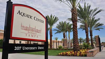 Aquatic Center Sign