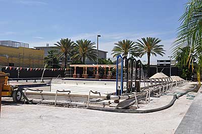 Unfinished pool