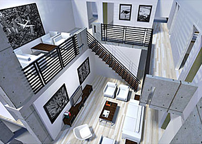 Rendering of lobby