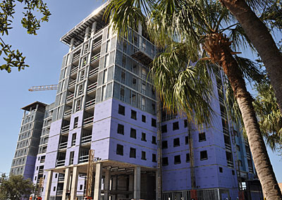 West Kennedy Hall being built