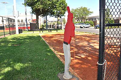 Baseball player cutout