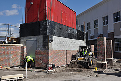 Building being constructed