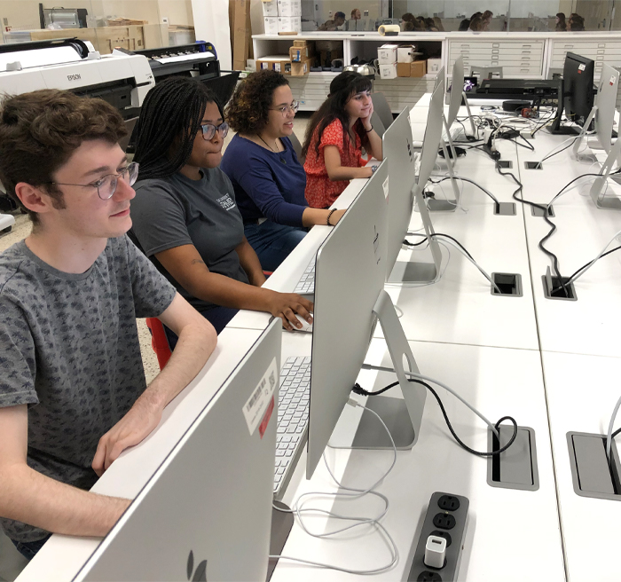 students on computers 