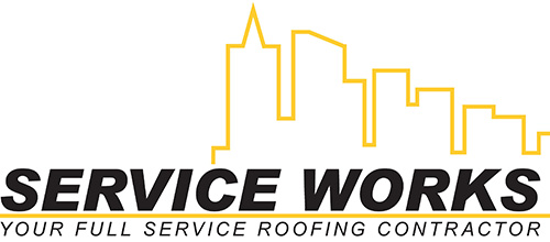 Service Works Your Full Service Roofing Contractor Logo 