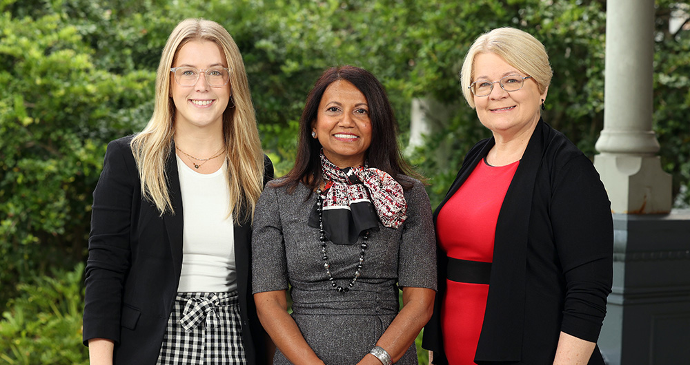 UTO team: Becca Collar, Oma B. Singh, Beth Jordan
